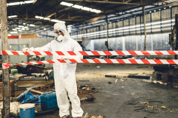 Professional Infectious Disease Decontamination technician working in Ashley, OH